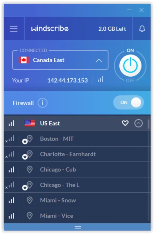 Windscribe VPN — στιγμιότυπο οθόνης 3
